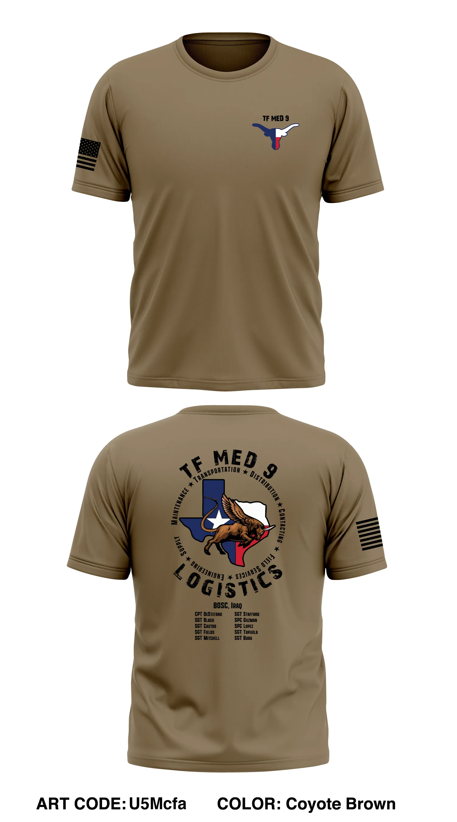 Tf med 9 logistics  Store 1 Core Men's SS Performance Tee - U5Mcfa