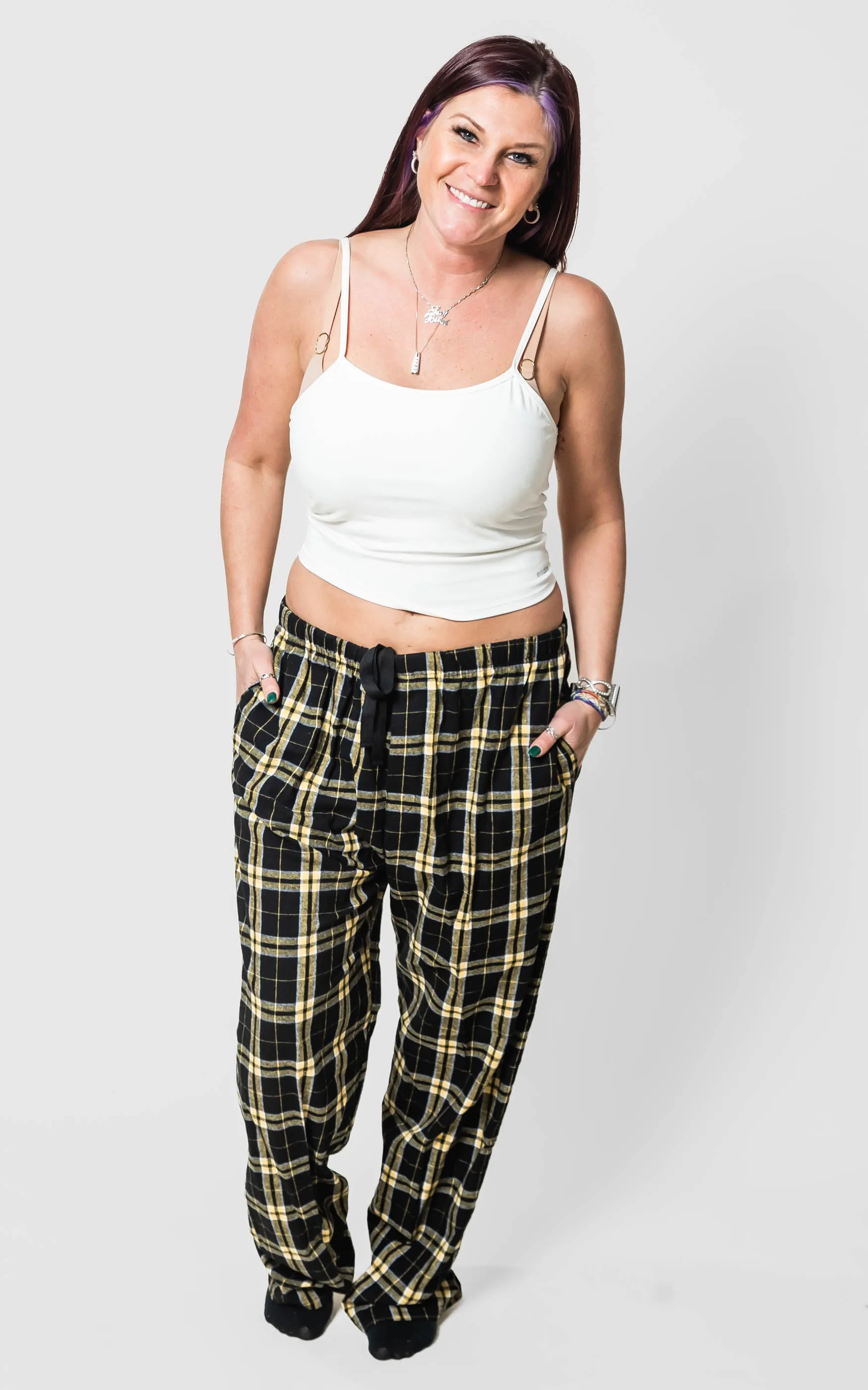 The Jessica Jammie Pants Black/Gold**