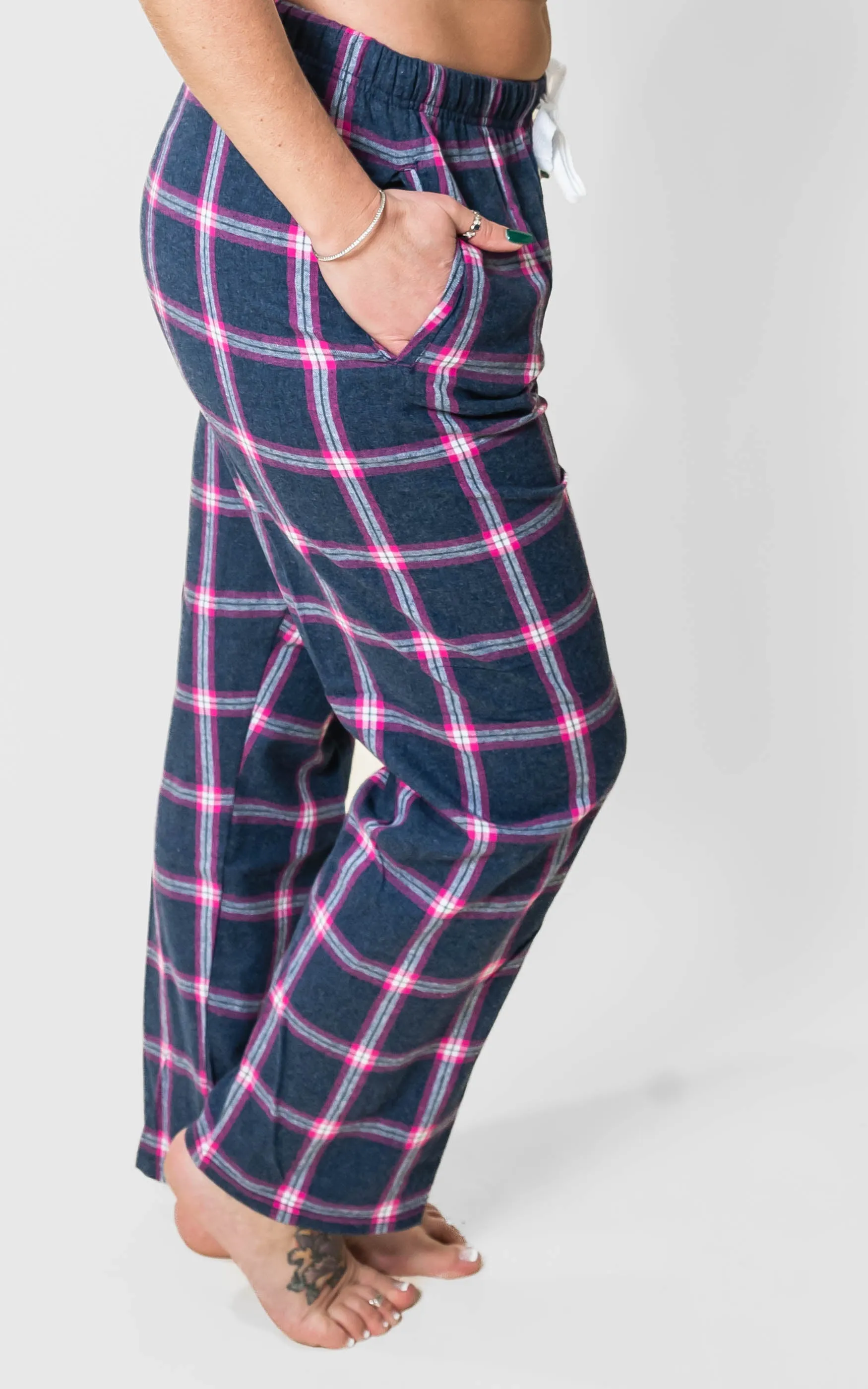 The Jessica Jammie Pants Navy Pink** - Final Sale