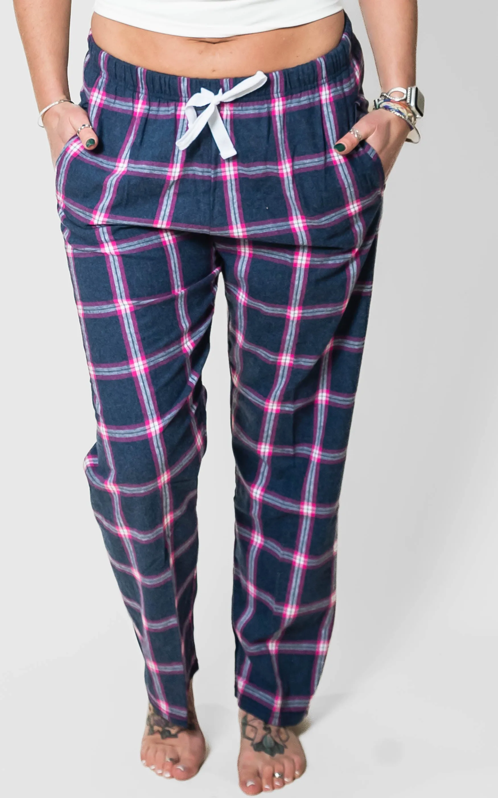 The Jessica Jammie Pants Navy Pink** - Final Sale