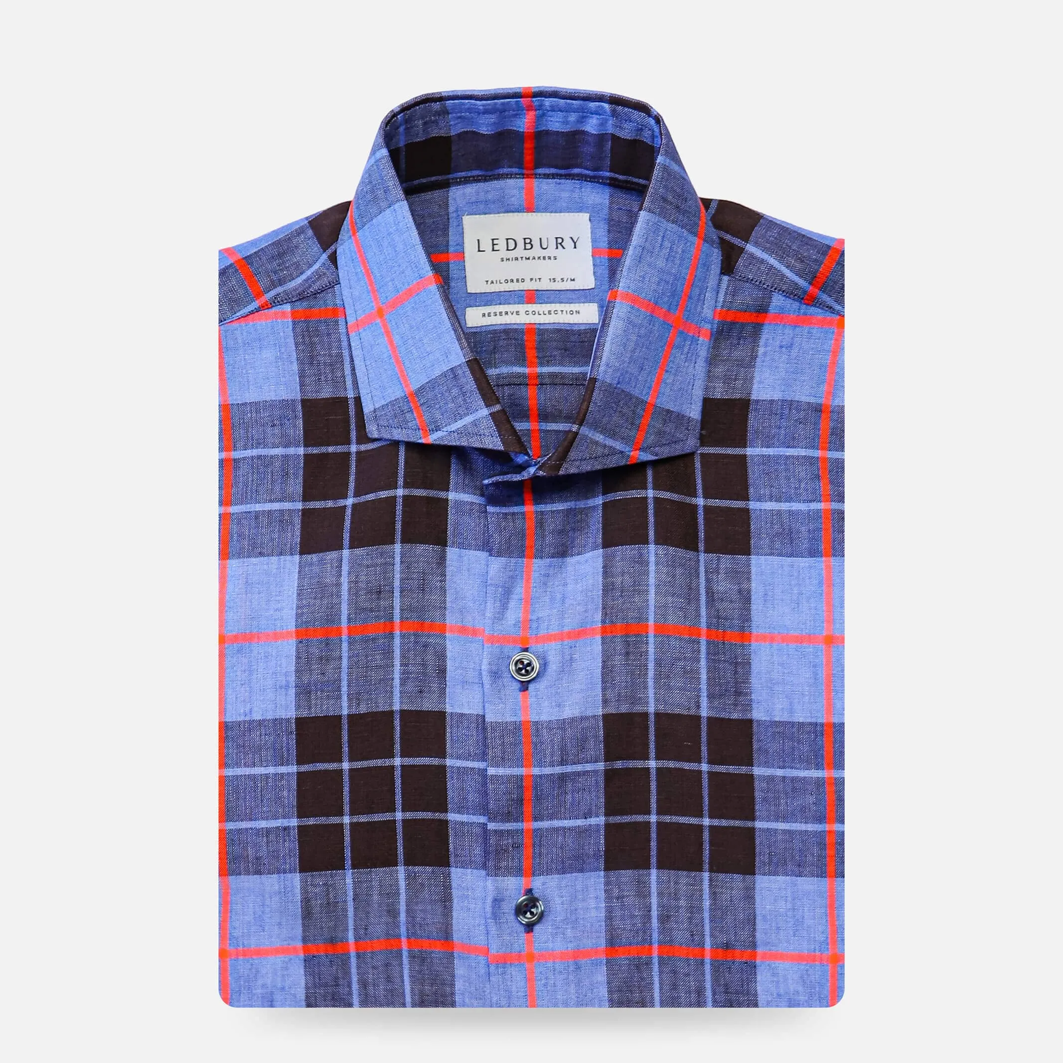 The Royal Blue Ward Plaid Casual Shirt