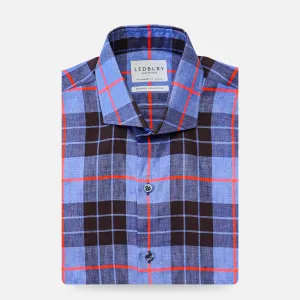 The Royal Blue Ward Plaid Casual Shirt