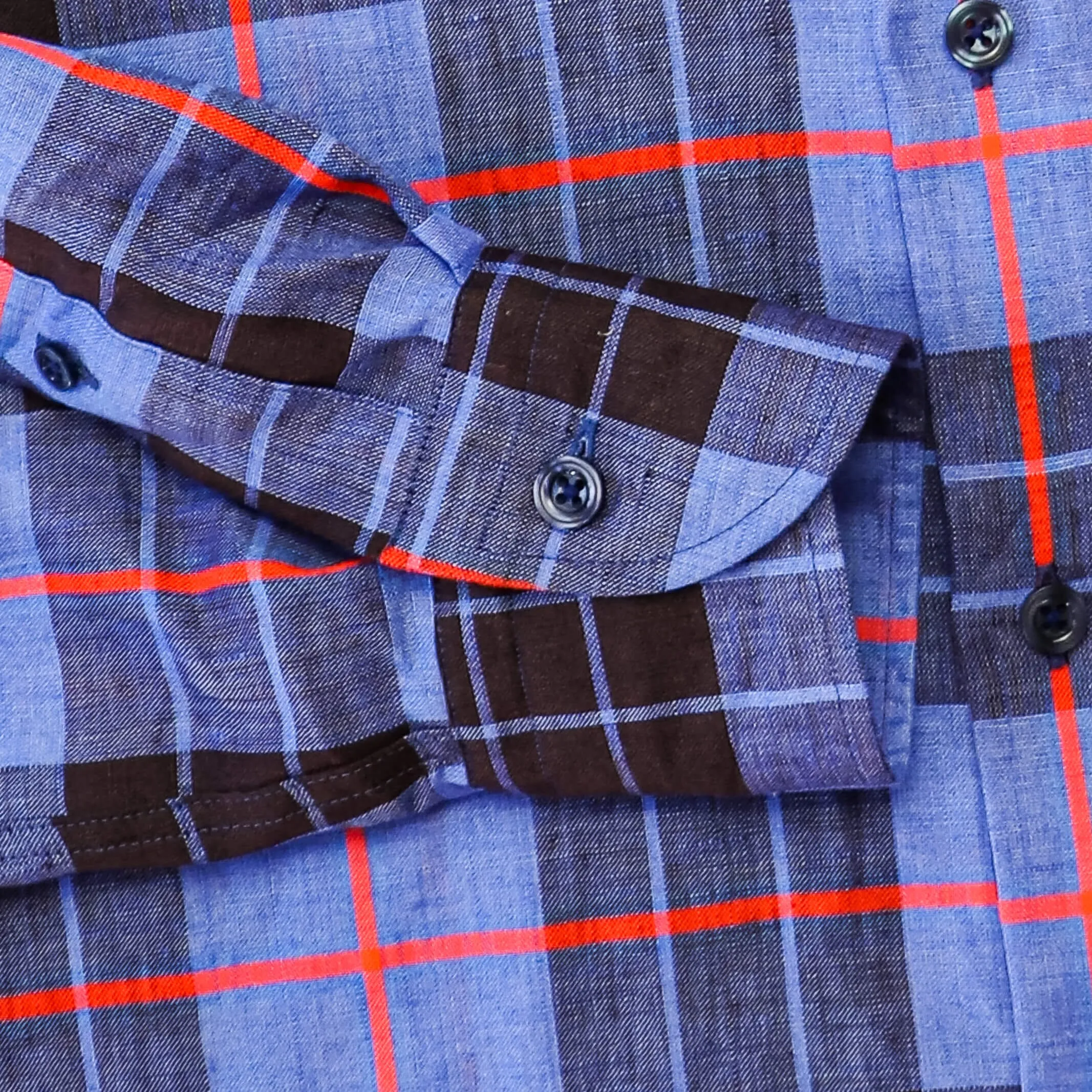 The Royal Blue Ward Plaid Casual Shirt