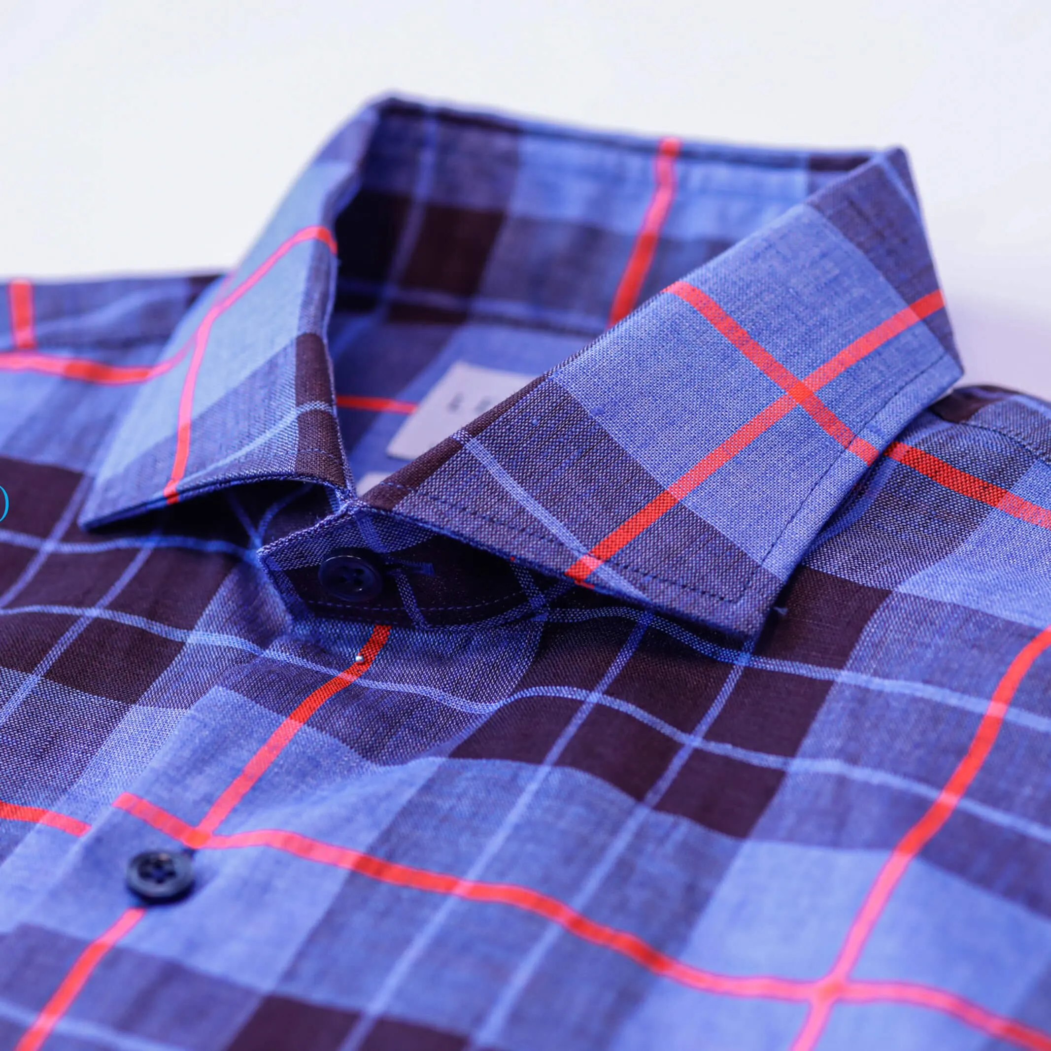 The Royal Blue Ward Plaid Casual Shirt