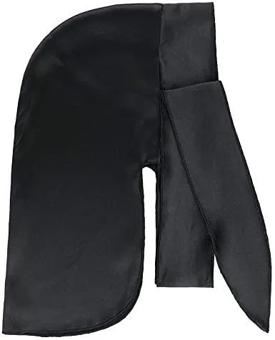 The True Styles Silk Durag Blk