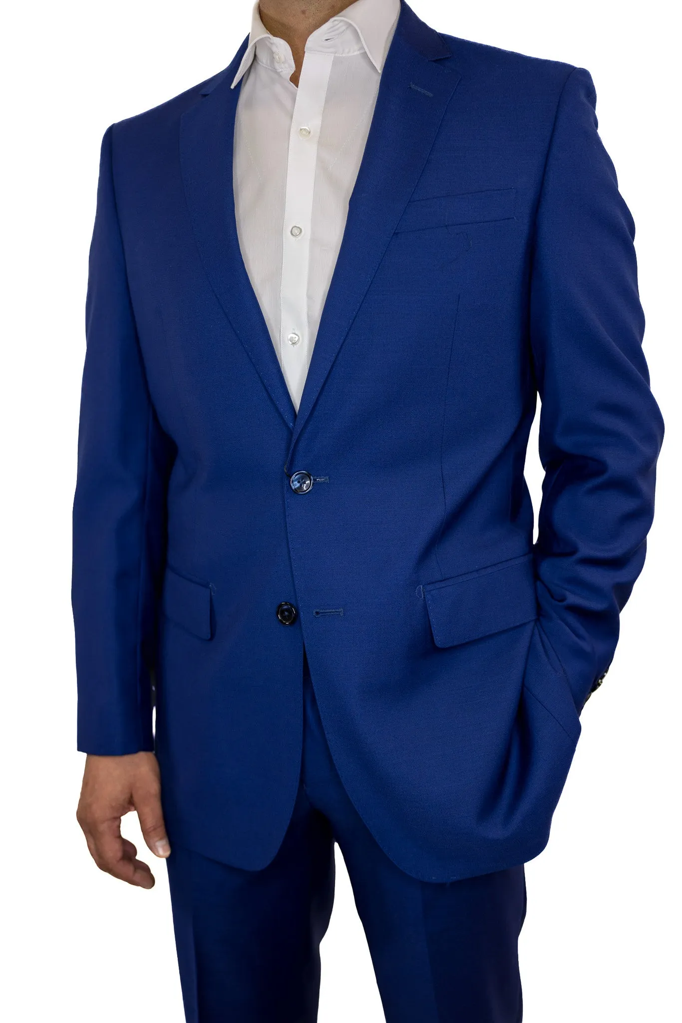 Tiglio Lux Slim Fit Suit French Blue