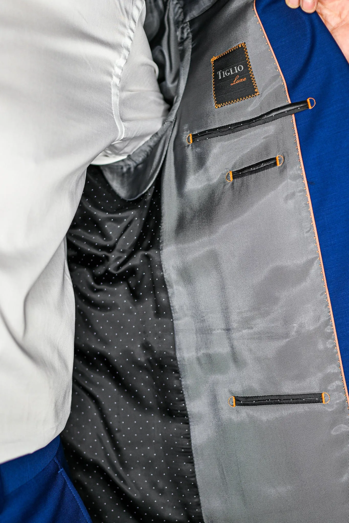 Tiglio Lux Slim Fit Suit French Blue