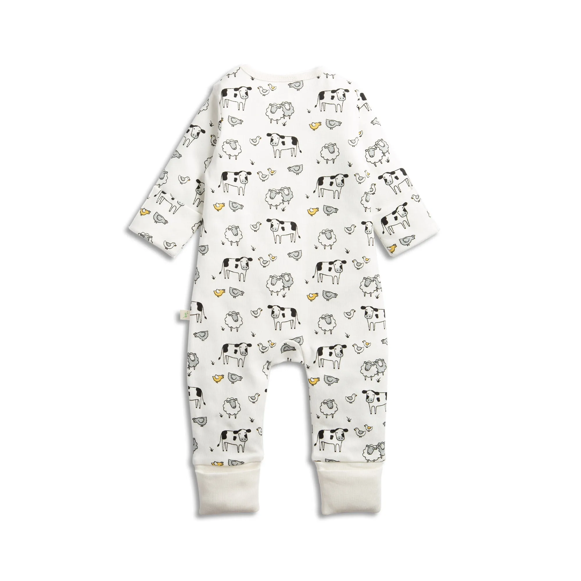 Tiny Twig Long Sleeve Zipsuit Farm Aminals