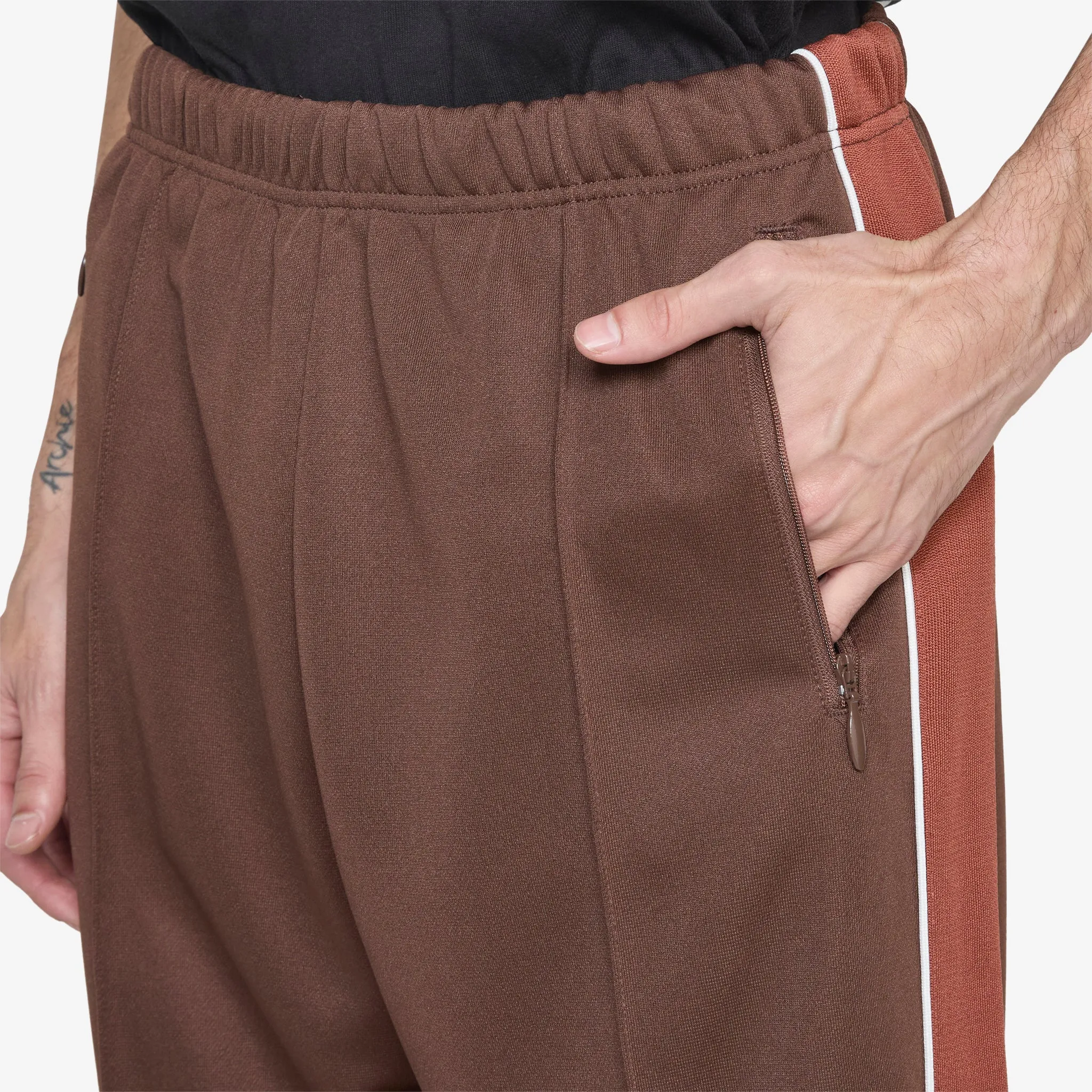 Tricot Straight Track Pants Chestnut