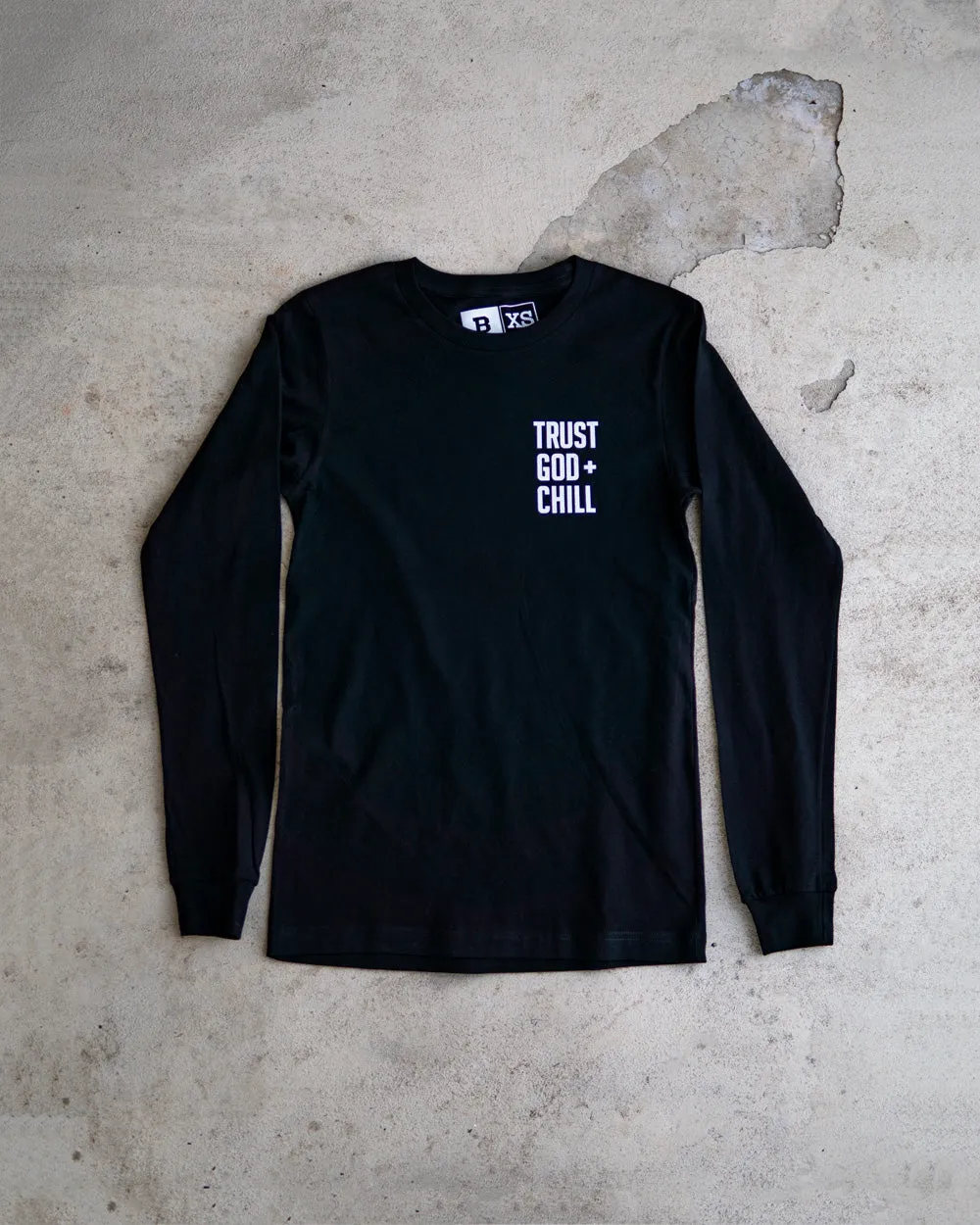 Trust God   Chill Adult Pocket Long-sleeve Shirt
