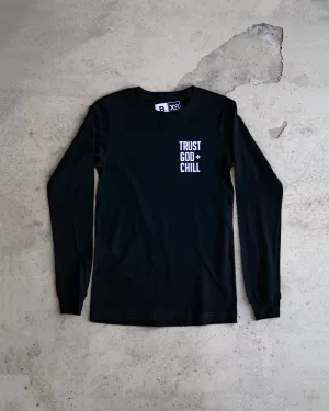 Trust God   Chill Adult Pocket Long-sleeve Shirt
