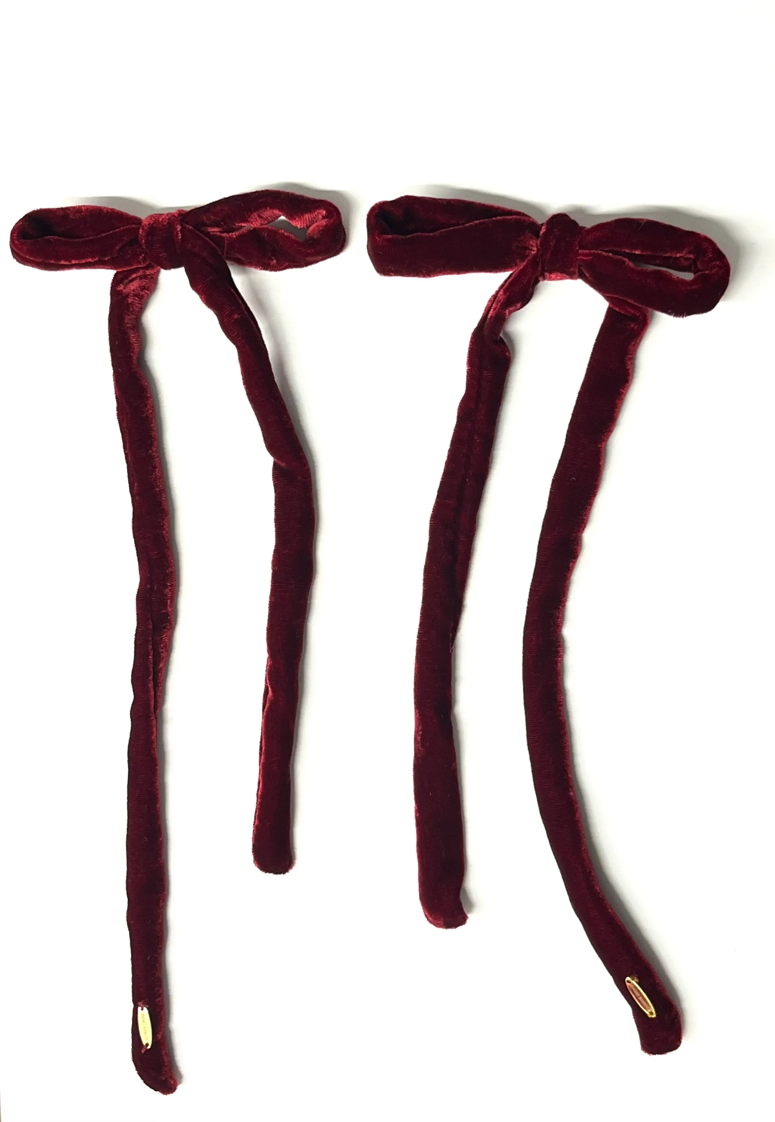 Udon Velvet Bow Clips (Single/Pair)