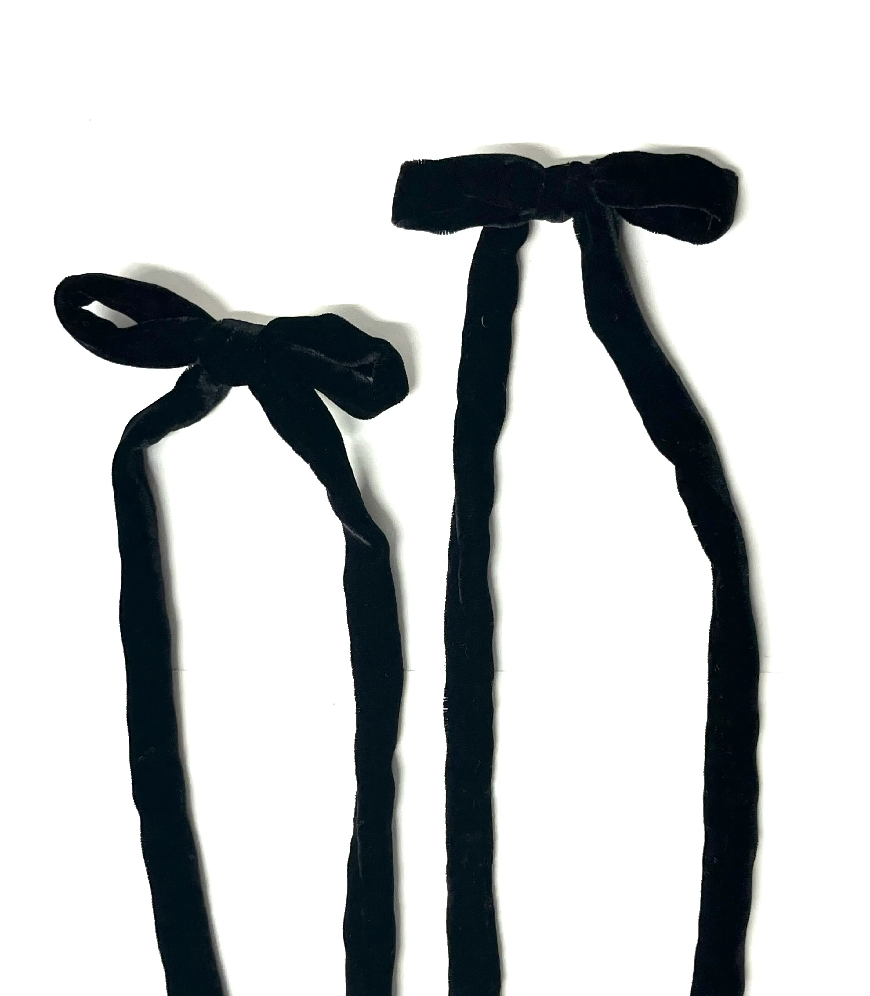 Udon Velvet Bow Clips (Single/Pair)