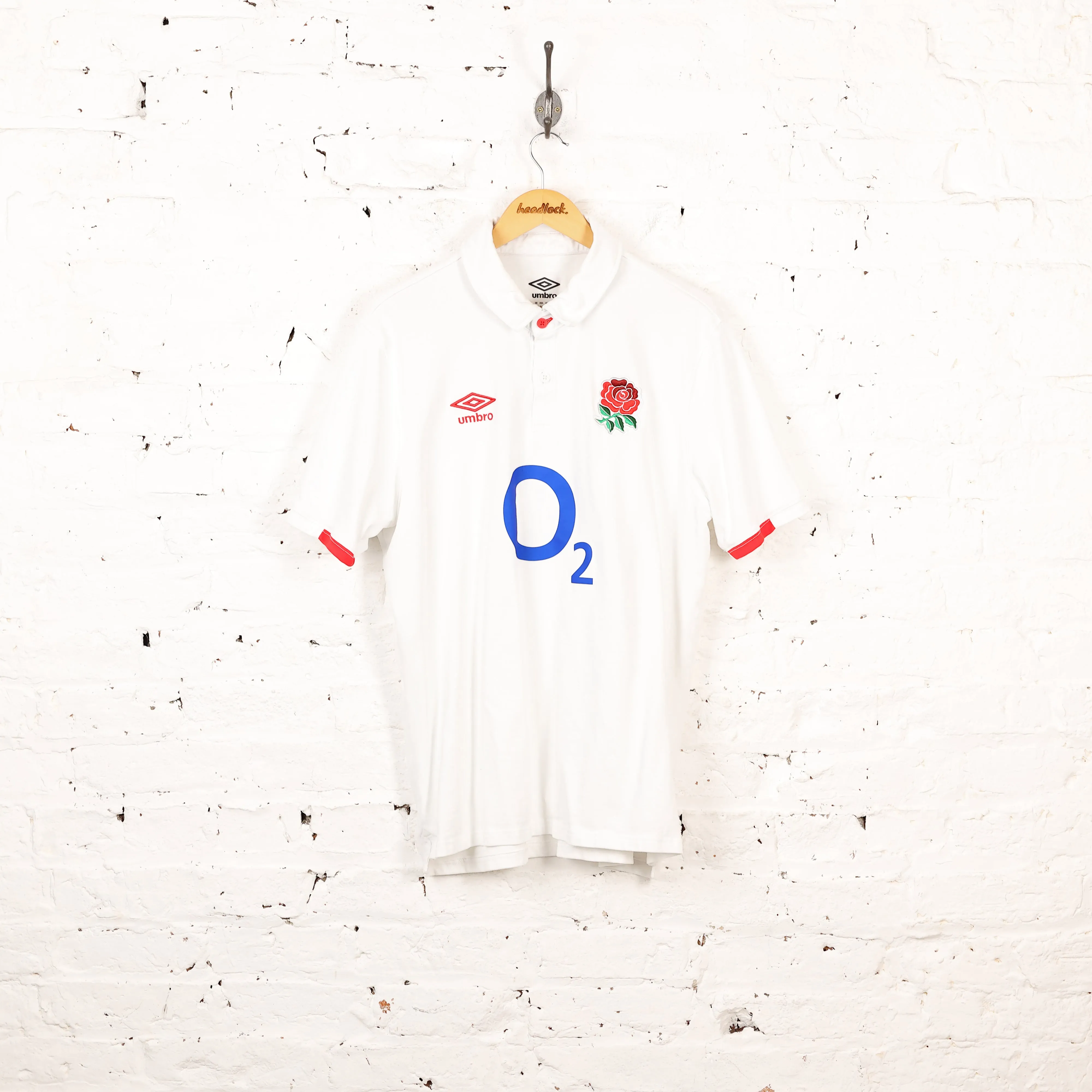 Umbro England 2020 Classic Rugby Shirt - White - XXL