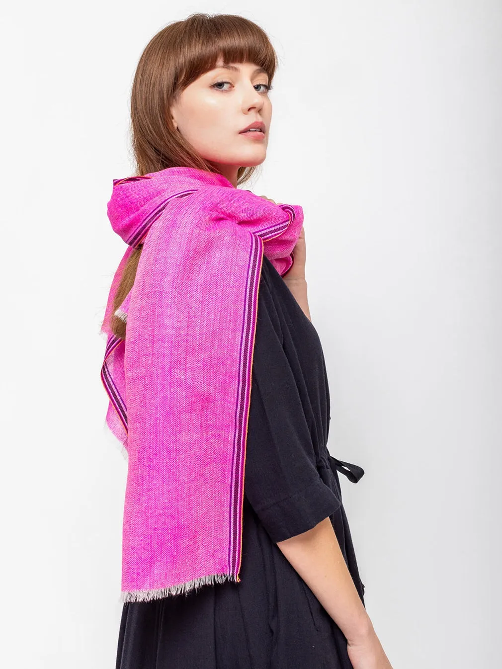 Uni 3 Woven Herringbone Stole