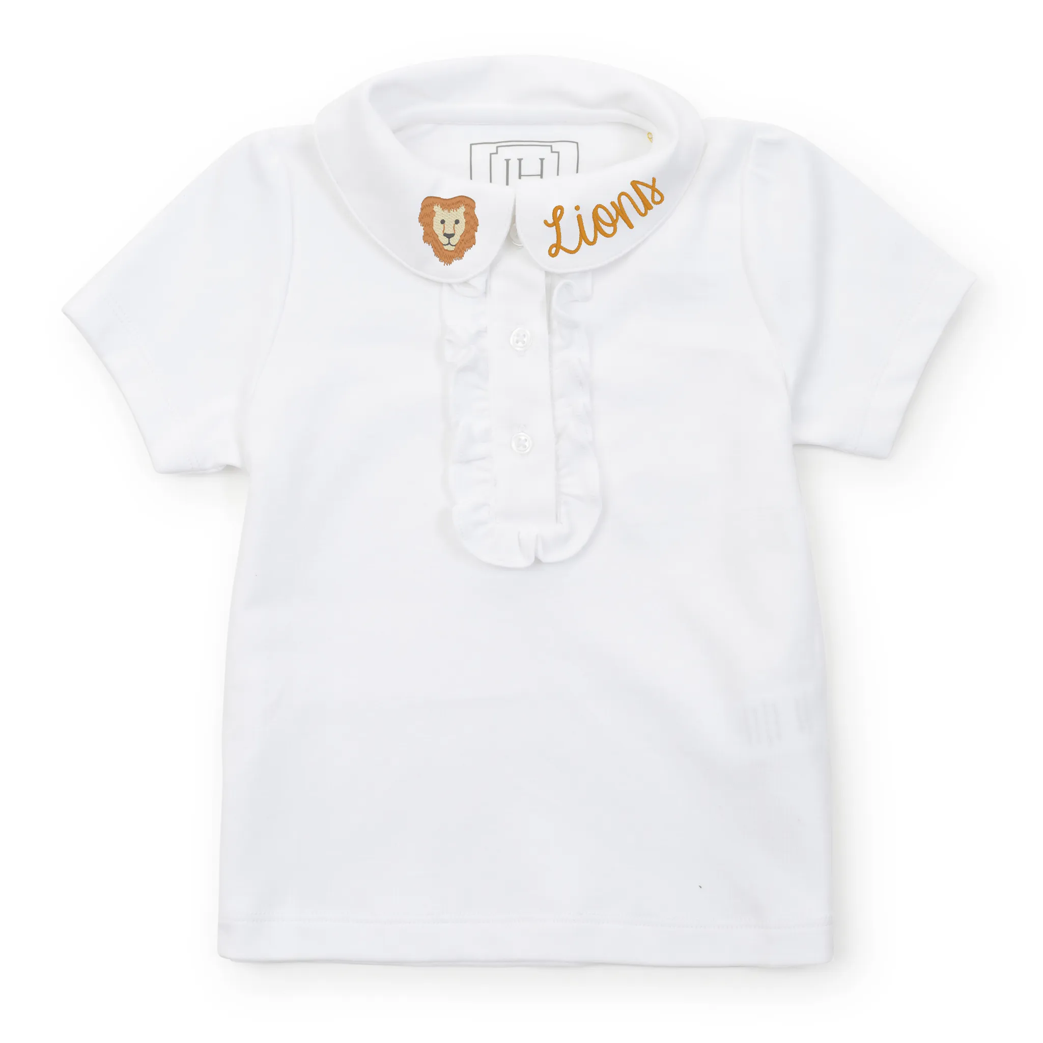 Uniform Jane Girls' Short Sleeve Polo Shirt - White