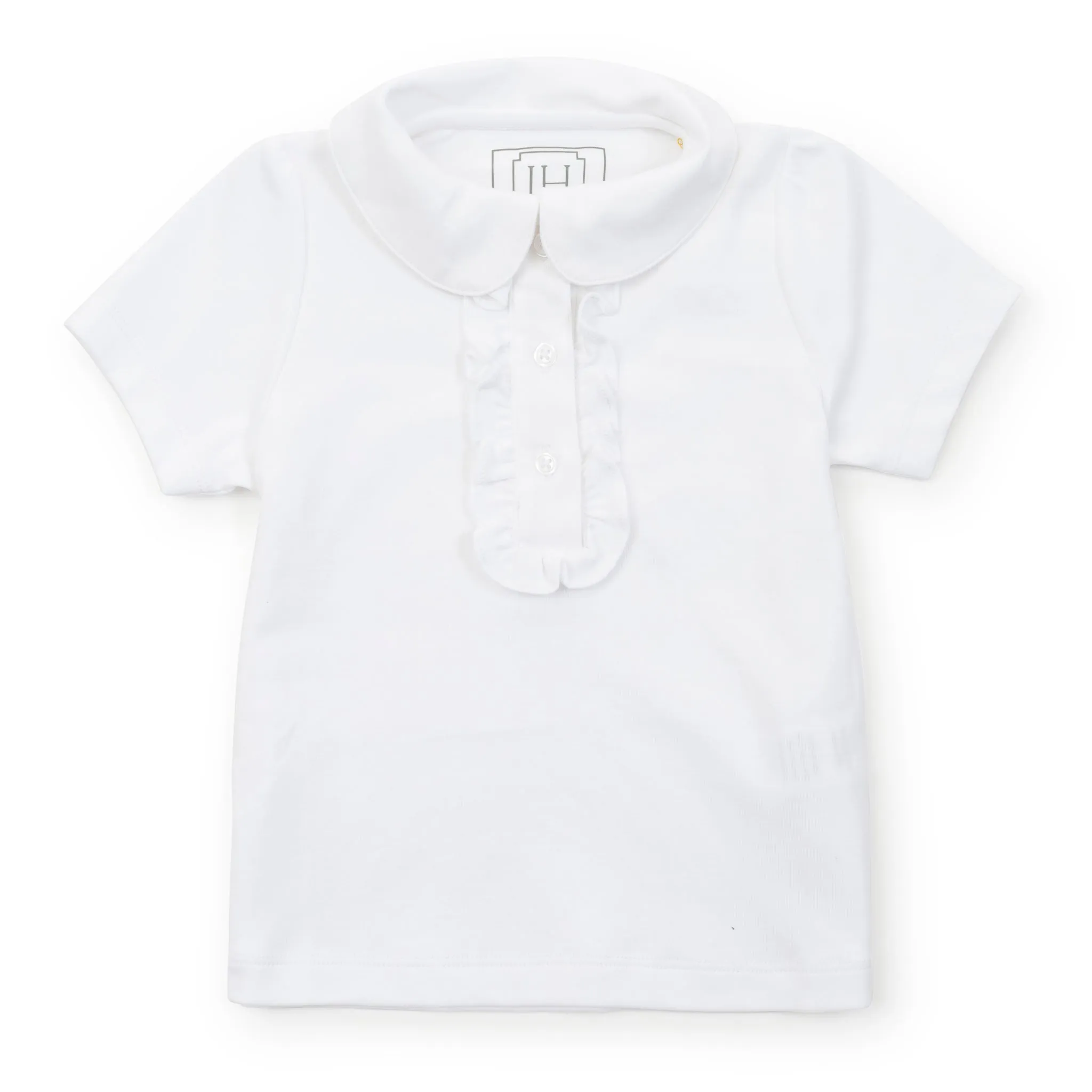 Uniform Jane Girls' Short Sleeve Polo Shirt - White