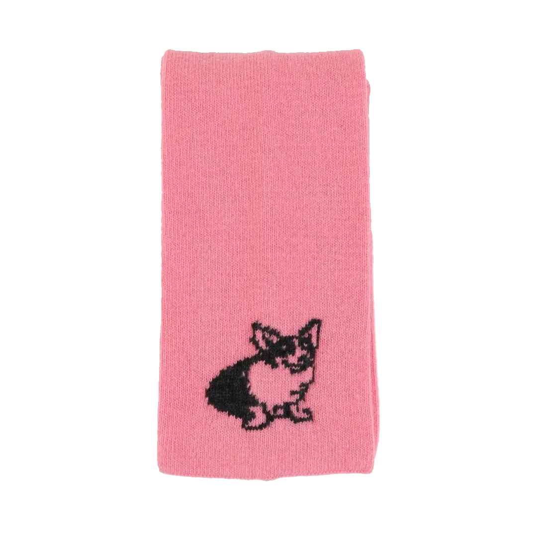 Unisex Corgi Dog Long Wool Scarf