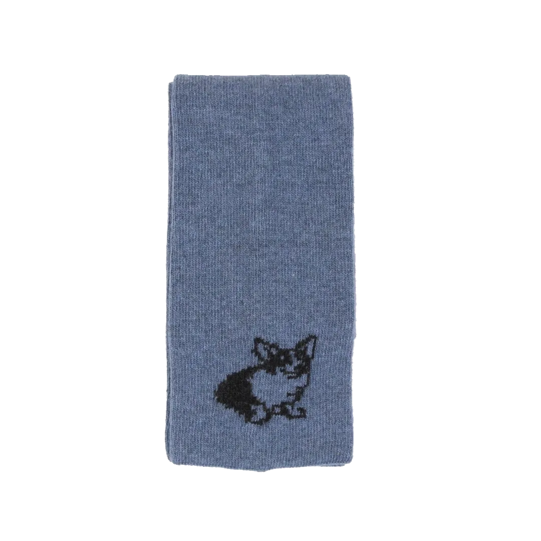 Unisex Corgi Dog Long Wool Scarf