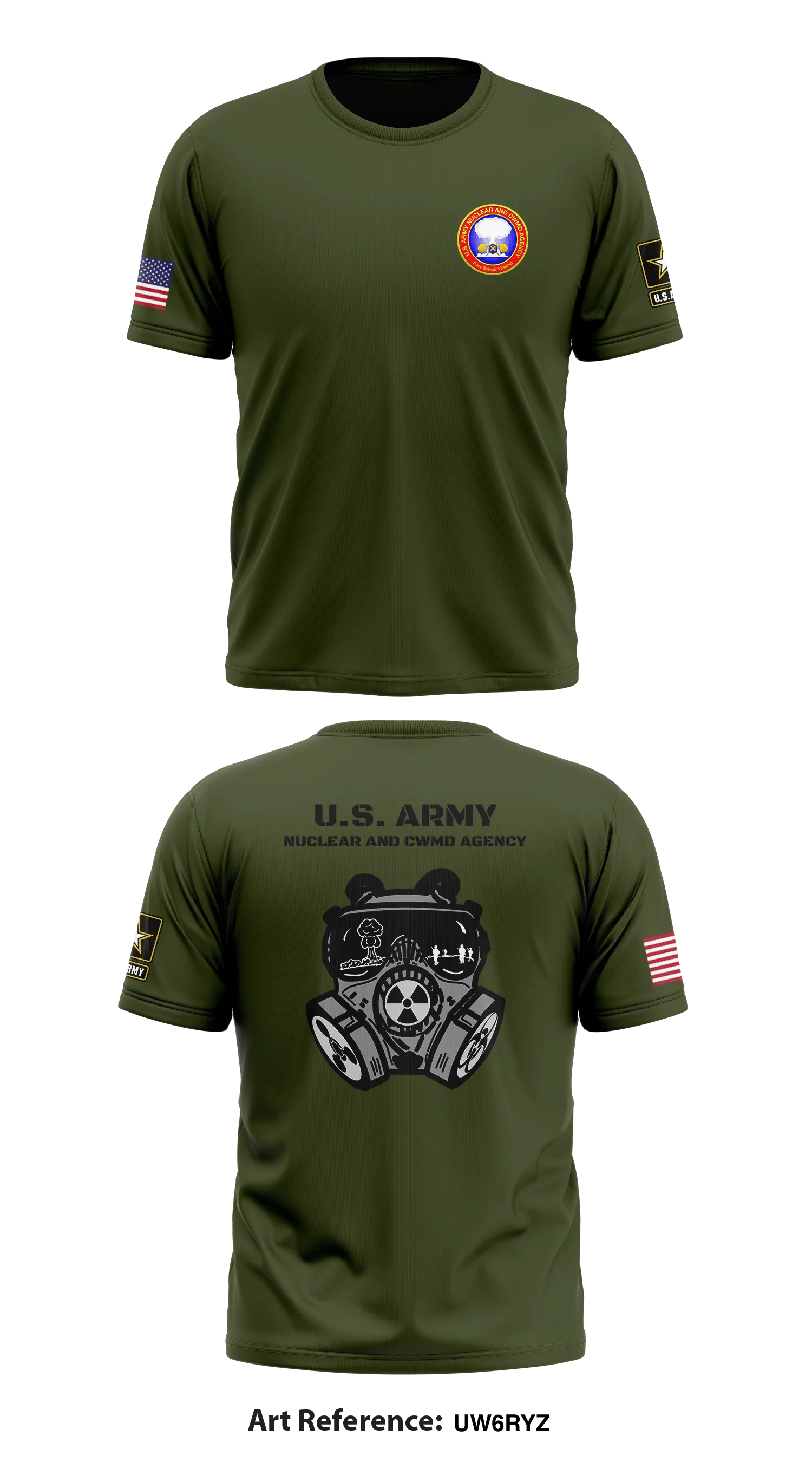 U.S. Army Nuclear and CWMD Agency Store 1 Core Men's SS Performance Tee - uW6RYZ