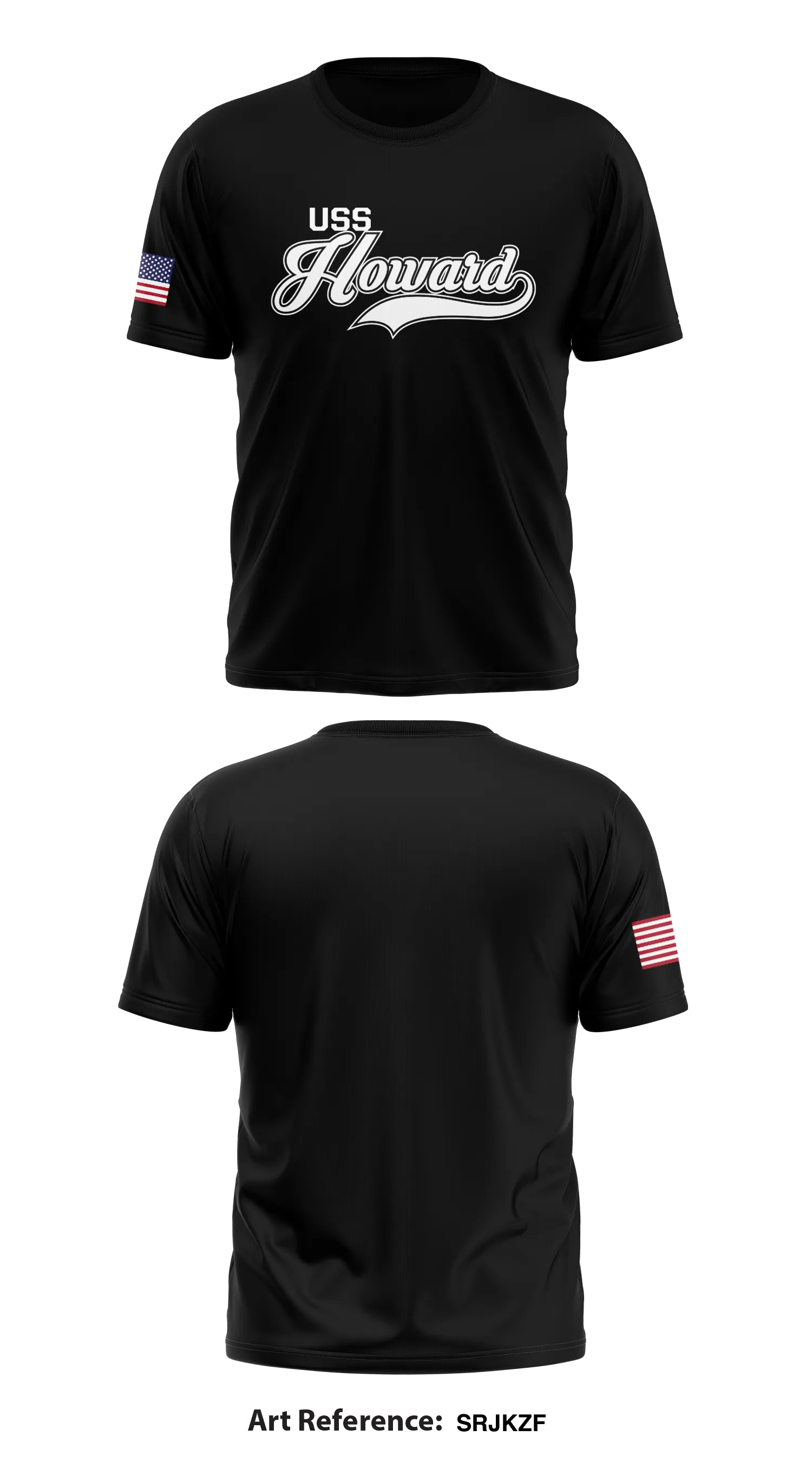 USS HOWARD Store 1 Core Men's SS Performance Tee - SRjkzf