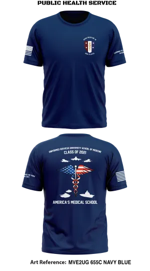 USUHS School of Medicine Class of 2021 Store 1 Core Men's SS Performance Tee - mVe2ug