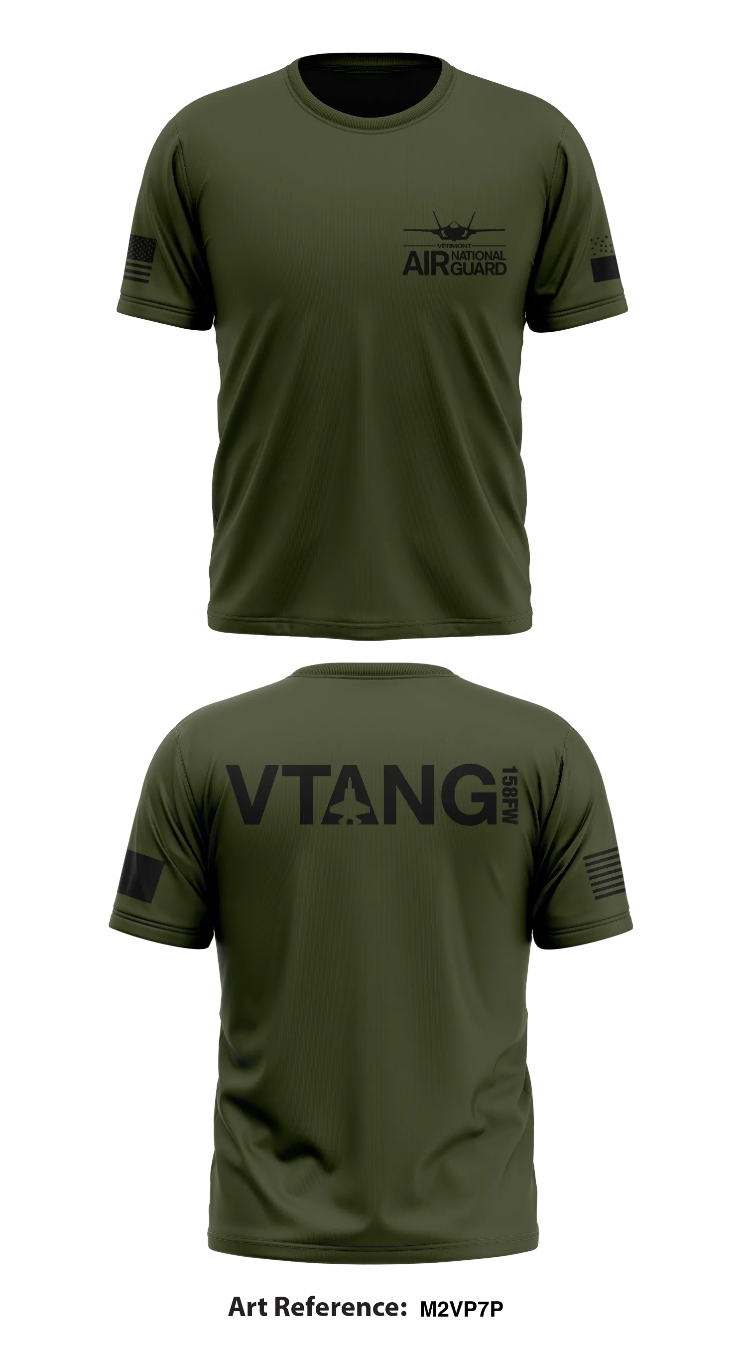 Vermont Air National Guard  Store 1 Core Men's SS Performance Tee - m2vP7P