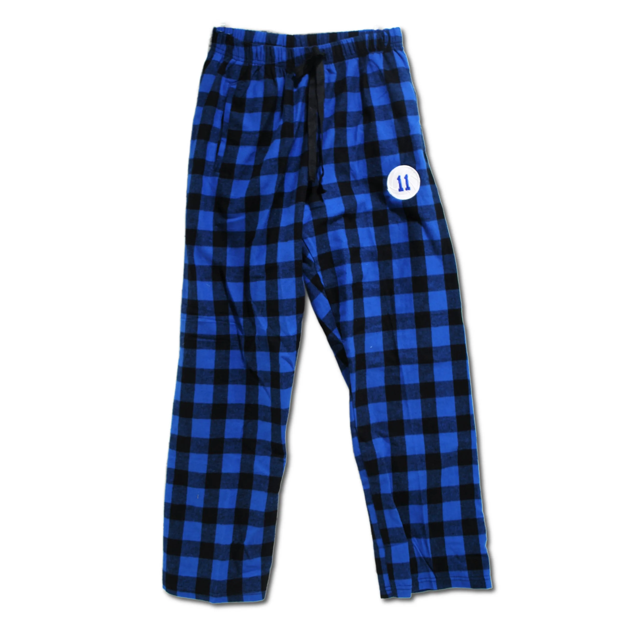 VOLLEYBALL Blue and Black Flannel Pants