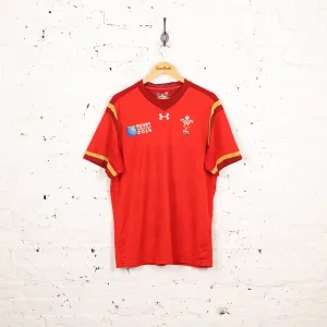 Wales 2015 Under Armour Rugby Shirt - Red - L
