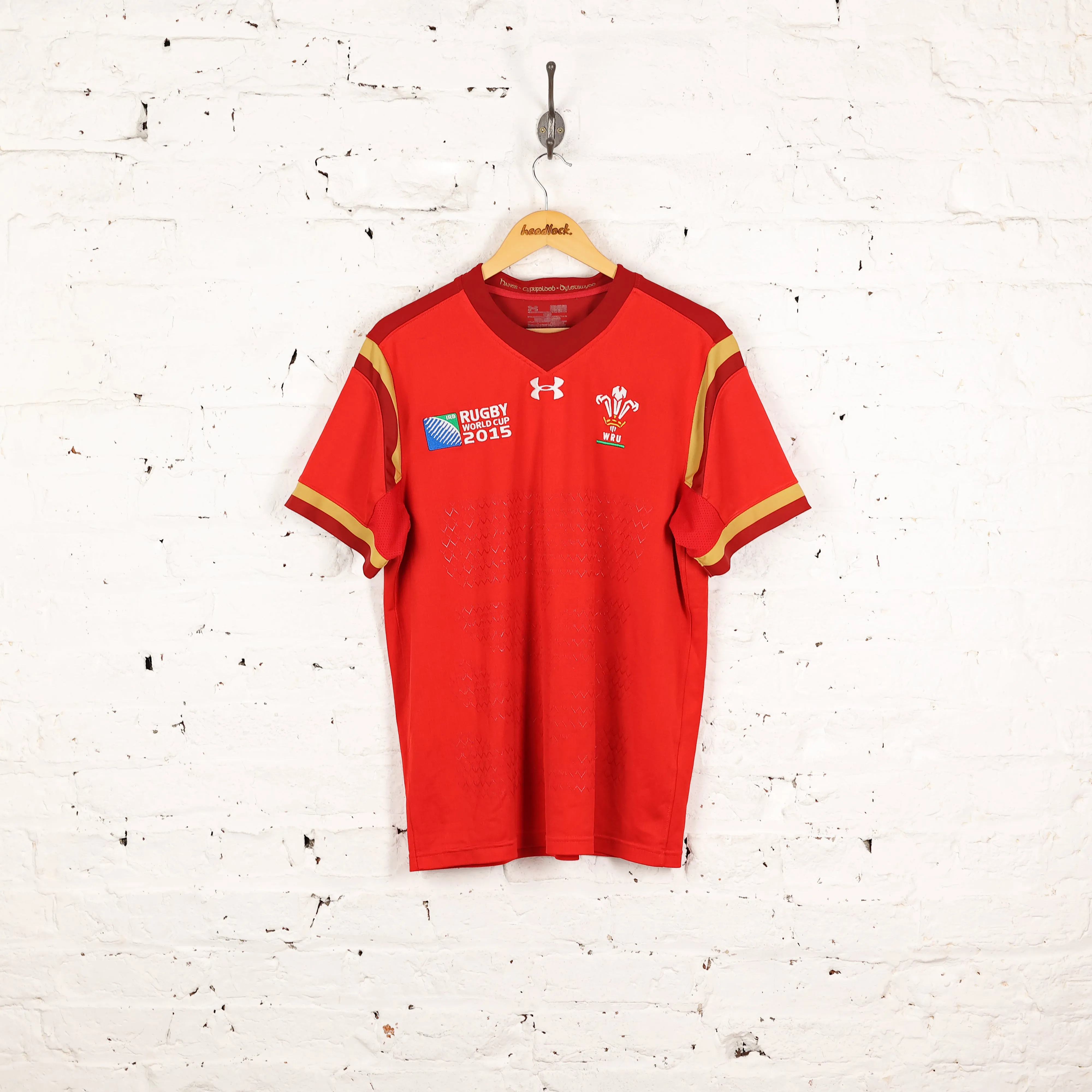 Wales Rugby World Cup 2015 Under Armour Shirt - Red - M