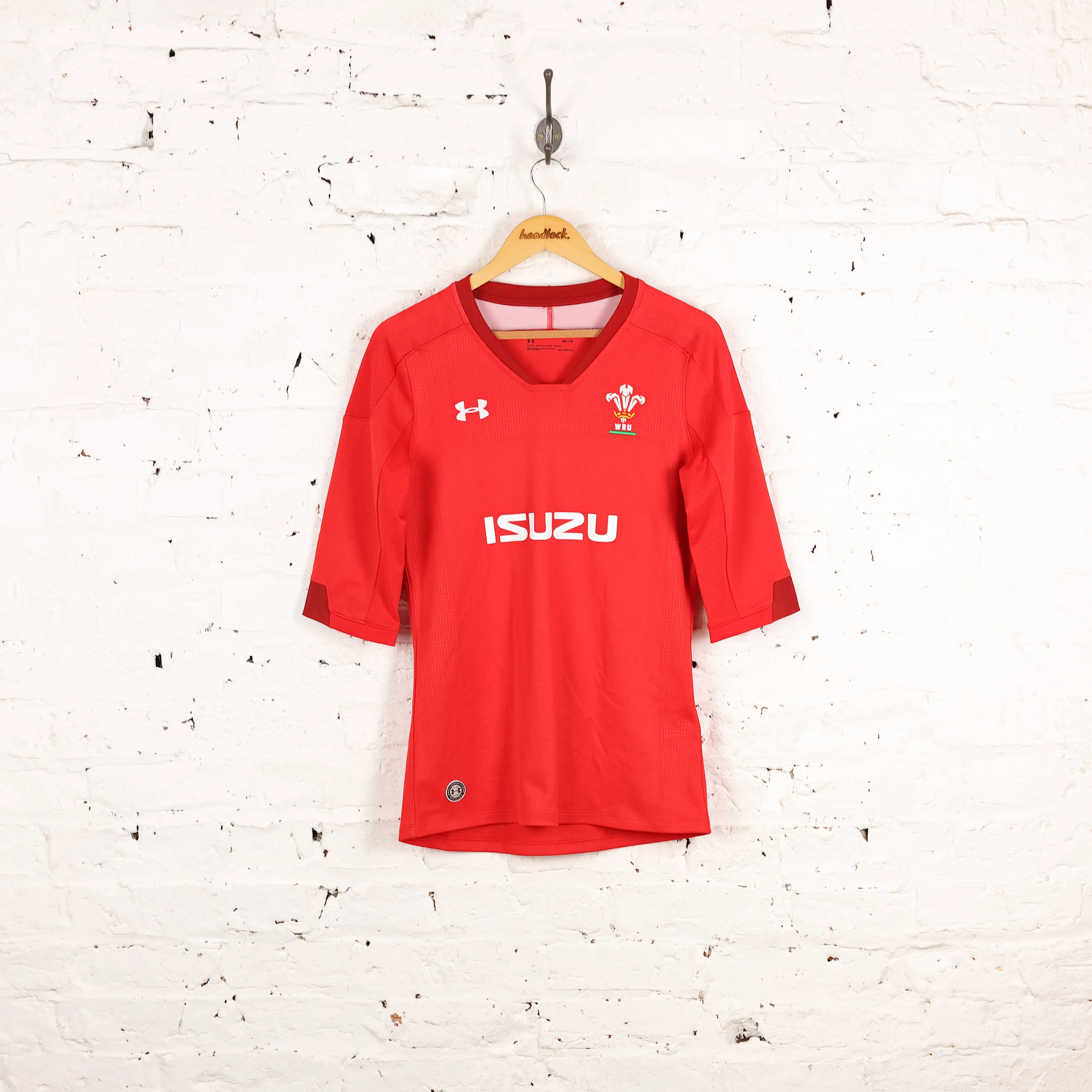 Wales Under Armour 2017 Home Rugby Shirt - Red - M