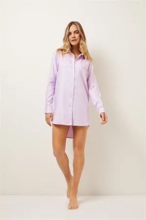 Wanderluxe Jacaranda Horizons Long Sleeve Nightshirt