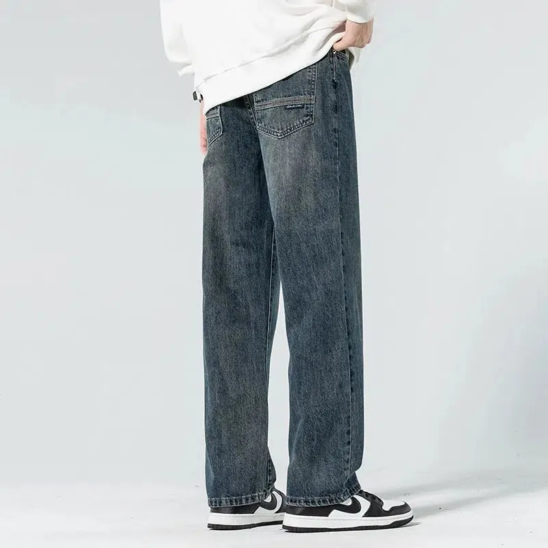 Washed Regular Fit Straight-leg Jeans