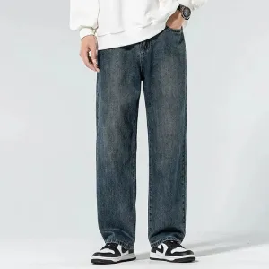Washed Regular Fit Straight-leg Jeans