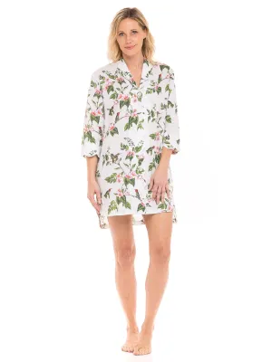 White Hummingbird Nightshirt
