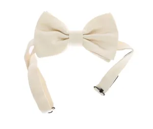 White Silk Bow Tie