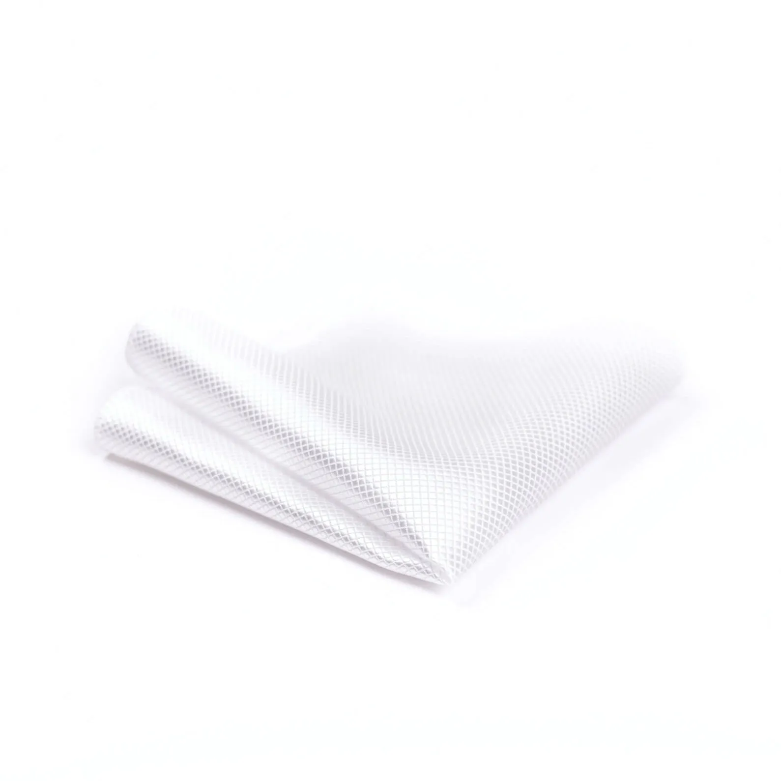 White Silk Pocket Square