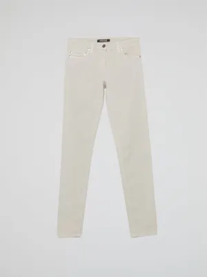 White Slim Fit Jeans