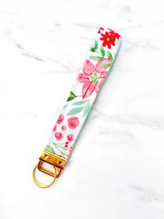 Winter Blooms Key Fob