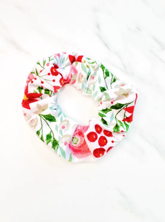 Winter Blooms Scrunchie
