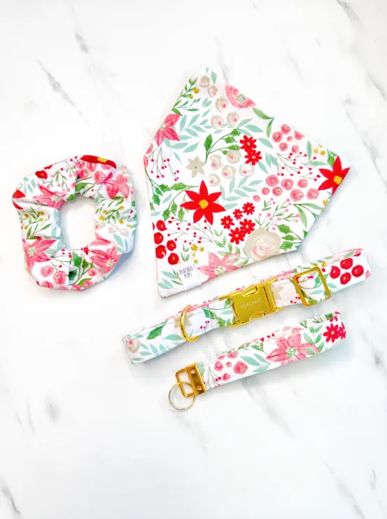 Winter Blooms Scrunchie