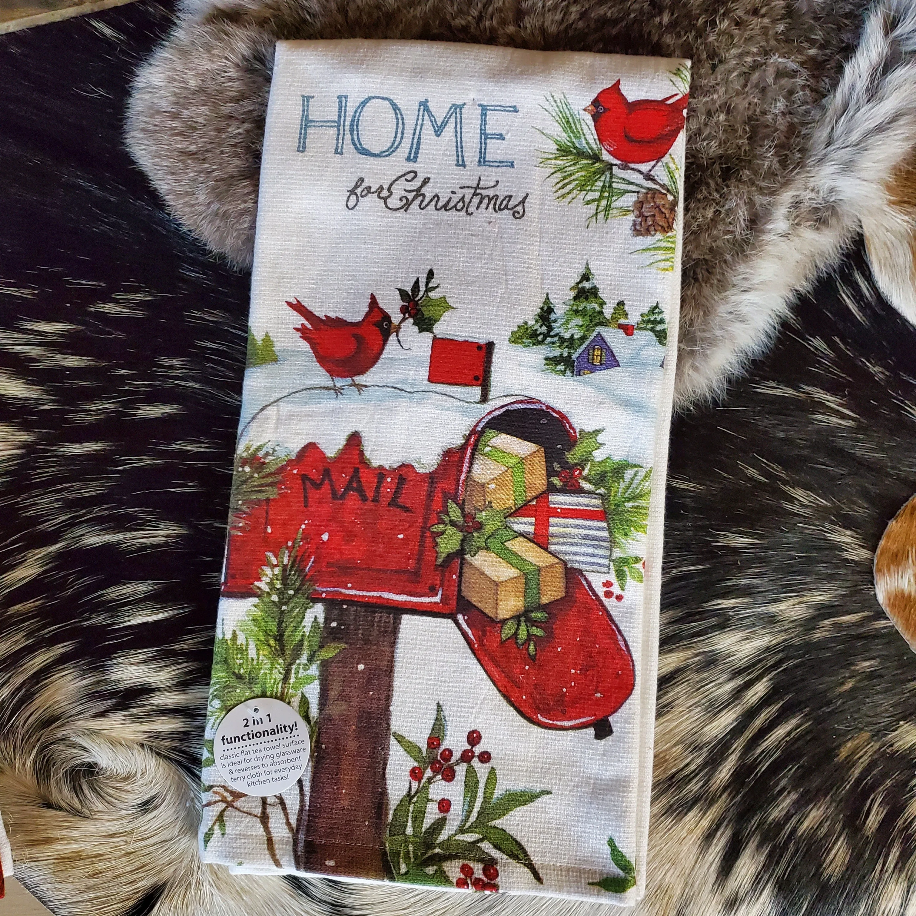 Winter in the Woods Christmas Towels