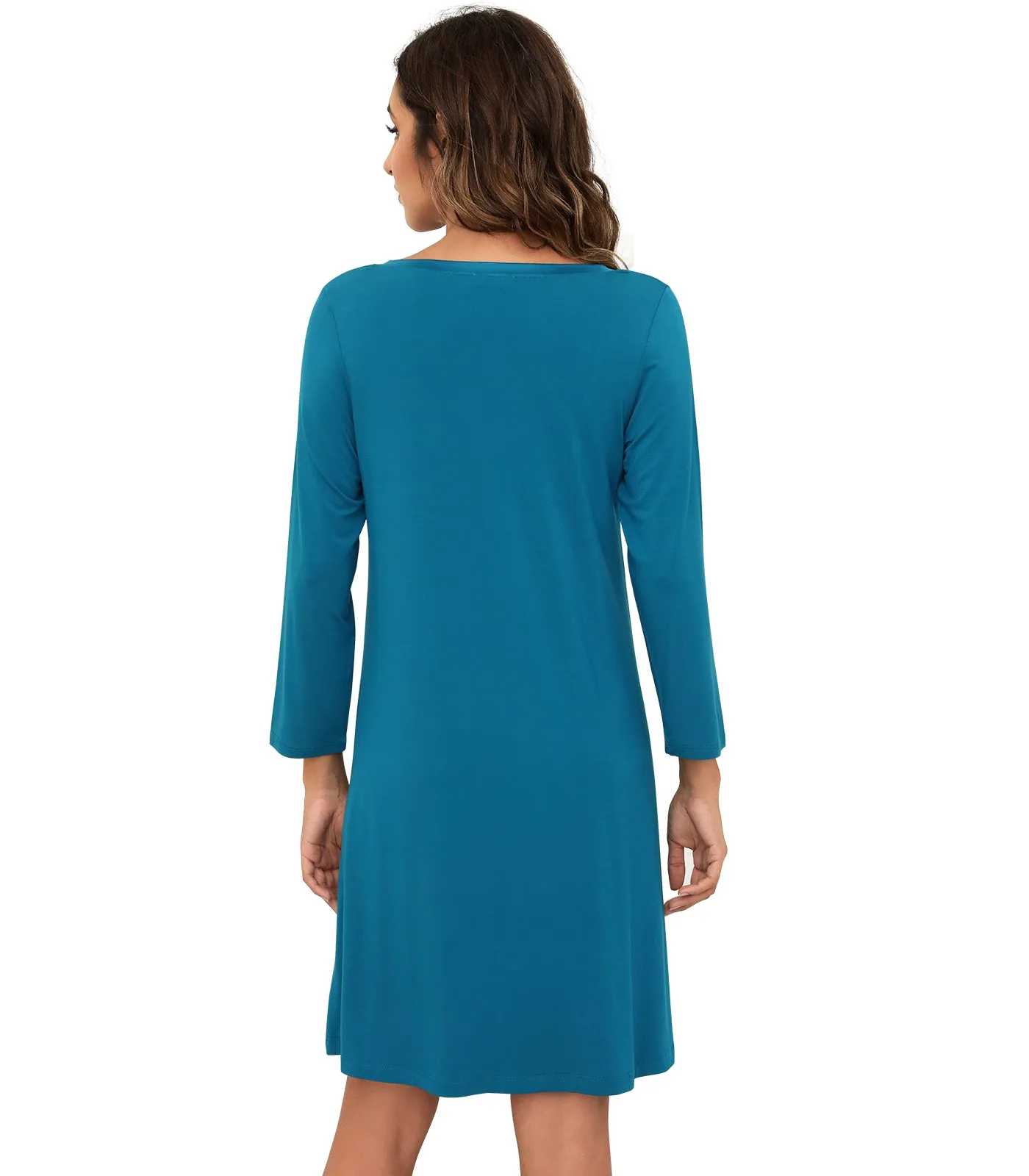 WiWi Soft Long Sleeve Nightshirts for women