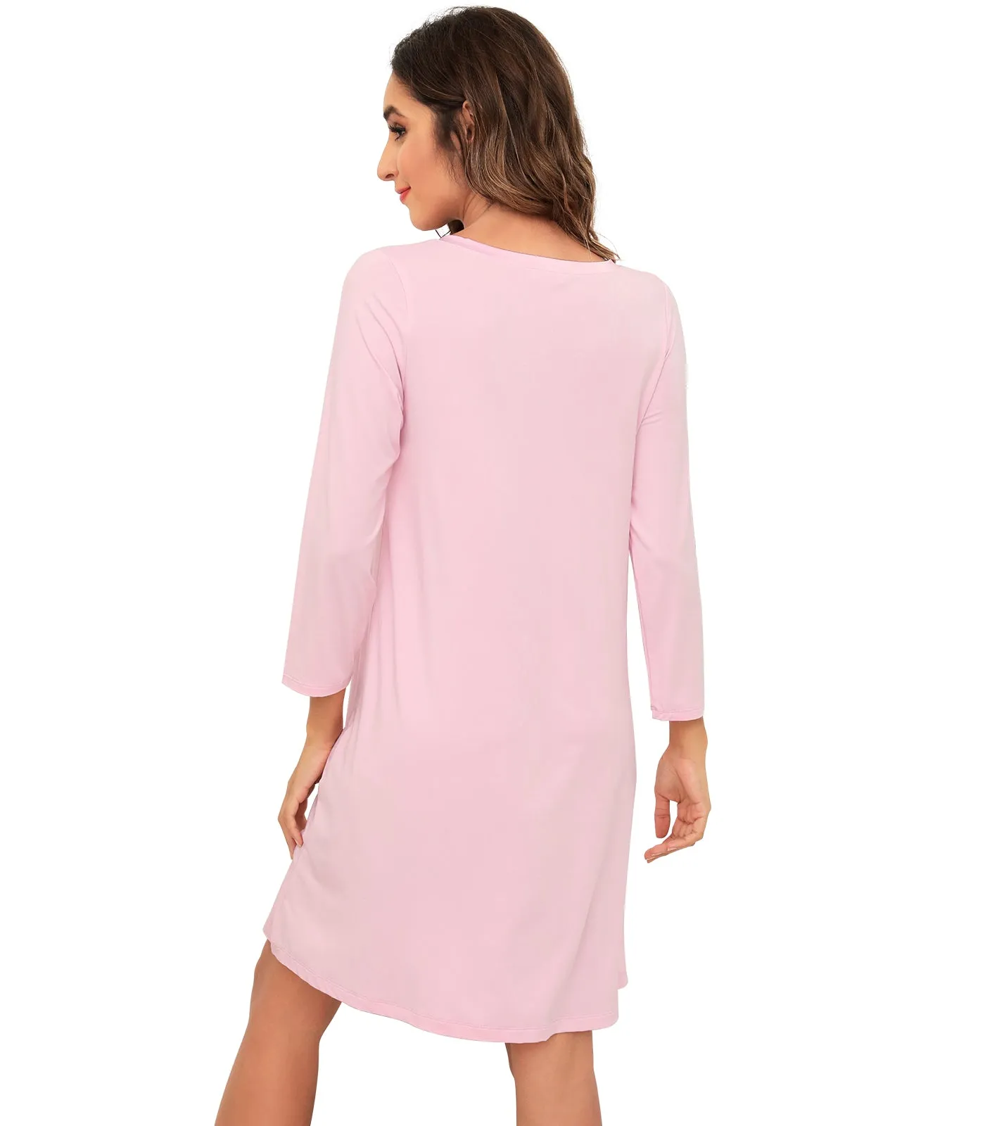 WiWi Soft Long Sleeve Nightshirts for women
