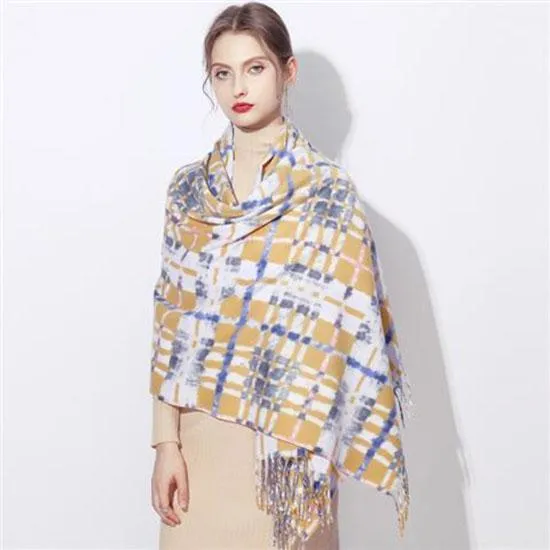 Women Scarf Warm Shawl  Wool Stoles Head Neck Long Winter Scarf Women for Ladies