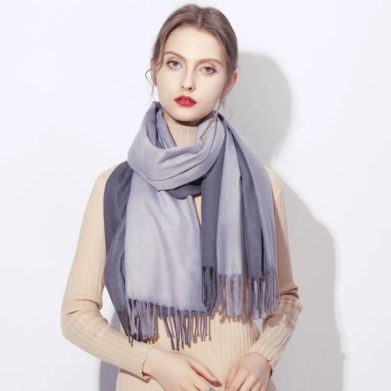 Women Scarf Warm Shawl  Wool Stoles Head Neck Long Winter Scarf Women for Ladies