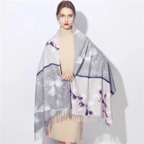 Women Scarf Warm Shawl  Wool Stoles Head Neck Long Winter Scarf Women for Ladies