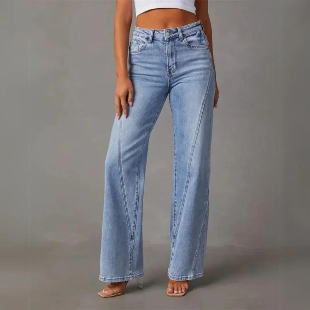 Women's Casual Fit High Waist Straight Leg Jeans | Classic