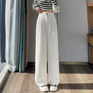 Women's Crinkled Gauze Straight Leg Pants for Effortless Style