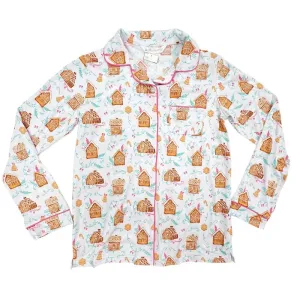 Women's Gingerbread Pajama Long Sleeve Pajama Top